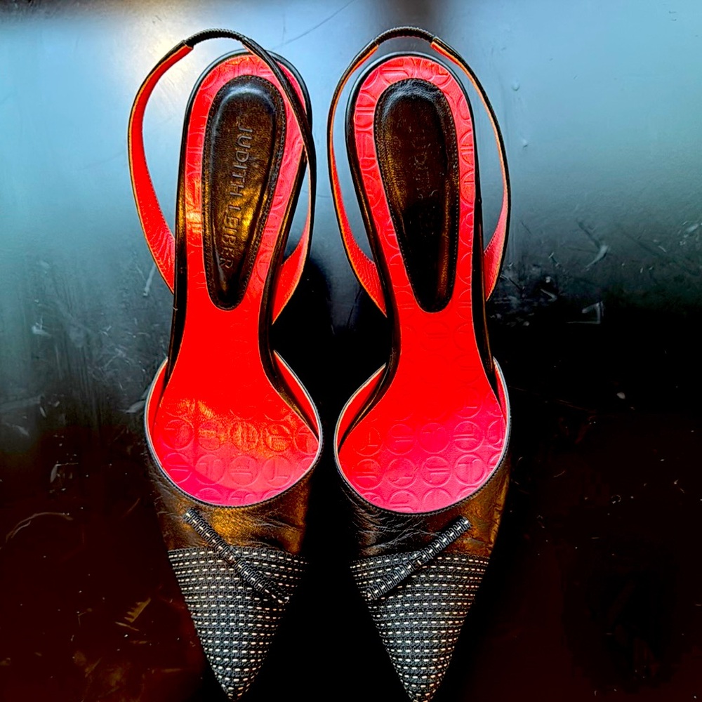 Elegant Black and Red Women's Heels